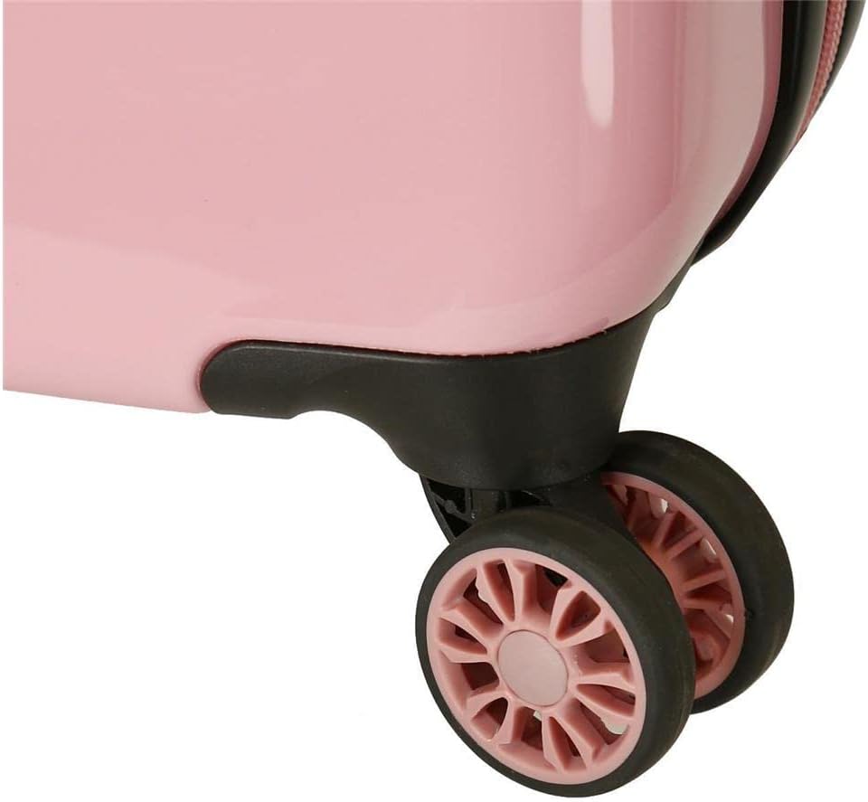 Pepe Jeans Carol Kofferset Rosa 55/68 cm starrer ABS-Kombinationsverschluss seitlich, 104 l, 6 kg, 4