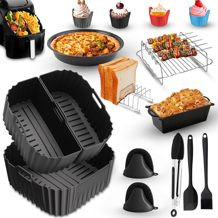 Silikonform Heissluftfritteuse für Russell Hobbs Air Fryer XXL 8L (27170-56), Airfryer Silikonform f