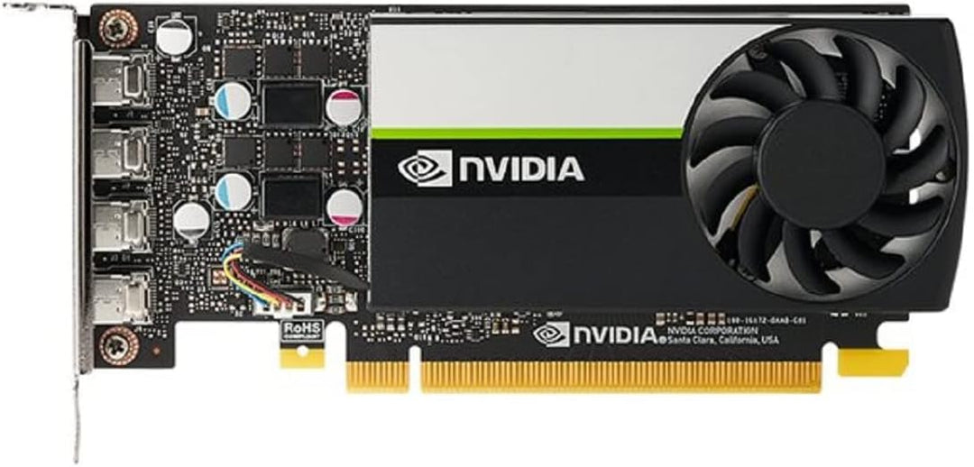 PNY VGA-kompatibler Quadro T1000 8GB LP OEM-Version, VCNT1000-8GB-SB, Schwarz