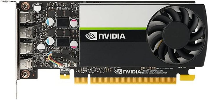 PNY VGA-kompatibler Quadro T1000 8GB LP OEM-Version, VCNT1000-8GB-SB, Schwarz