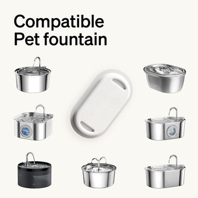 PETLIBRO Katzenbrunnen Filter 4er Pack, 4 Stück Filter für Katzenbrunnen Edelstahl, Dreifach-Filteru