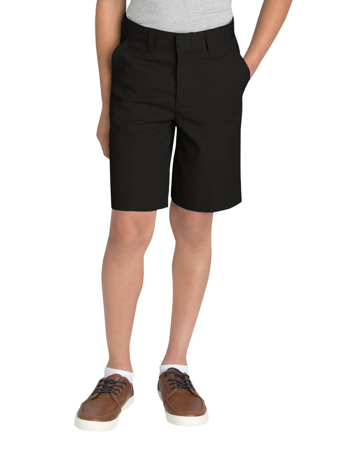 Dickies KR123 Jungen Flexwaist Flat Front Short, 10, Black