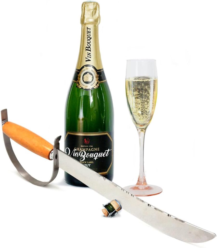 Vin Bouquet FID 222 Sable Champagnersäbel, Edelstahl, Silber, 47 x 17 x 6.5 cm, Rostfreier, 47x17x6.
