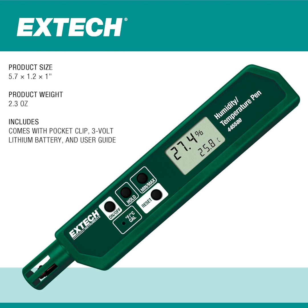 Extech Feuchte/Temperatur-Stift, 1 Stück, 445580