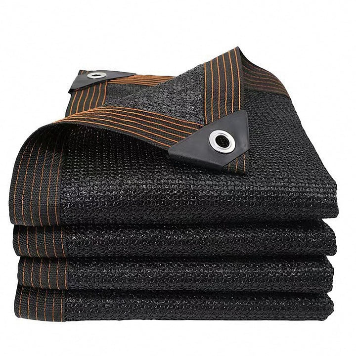 Schattiernetz 3x4m Schattierungsnetz Garten, Schwarz Schattennetz mit Ösen, 90%-95% UV-Beständiges,
