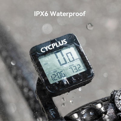 CYCPLUS GPS Fahrradcomputer Drahtlose Fahrradtacho Radcomputer IPX6 Wasserdichter Kilometerzähler GP