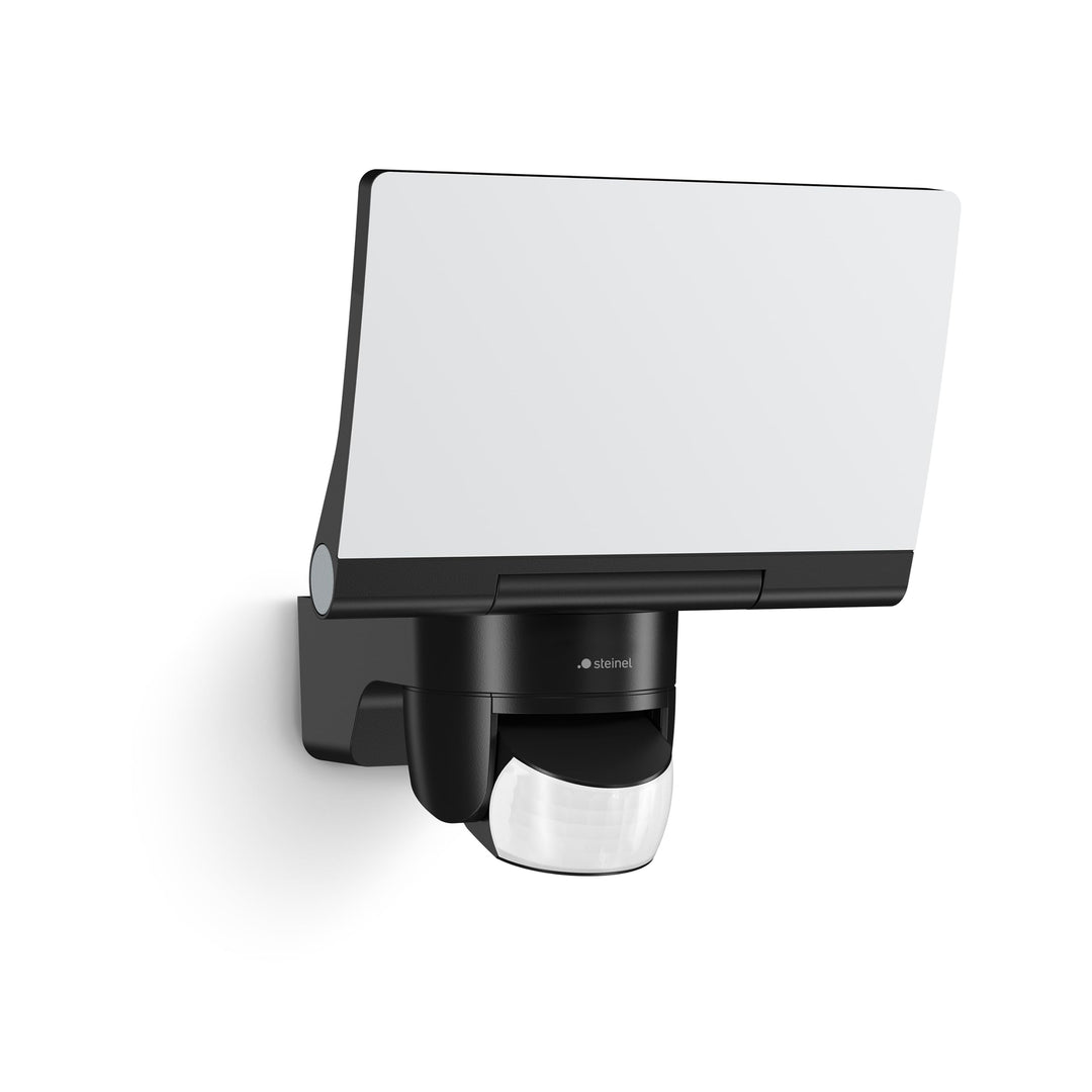 Steinel LED-Strahler XLED Home 2 S Schwarz, Flutlicht, voll schwenkbar, 13,7 W, 180° Mit Bewegungsme