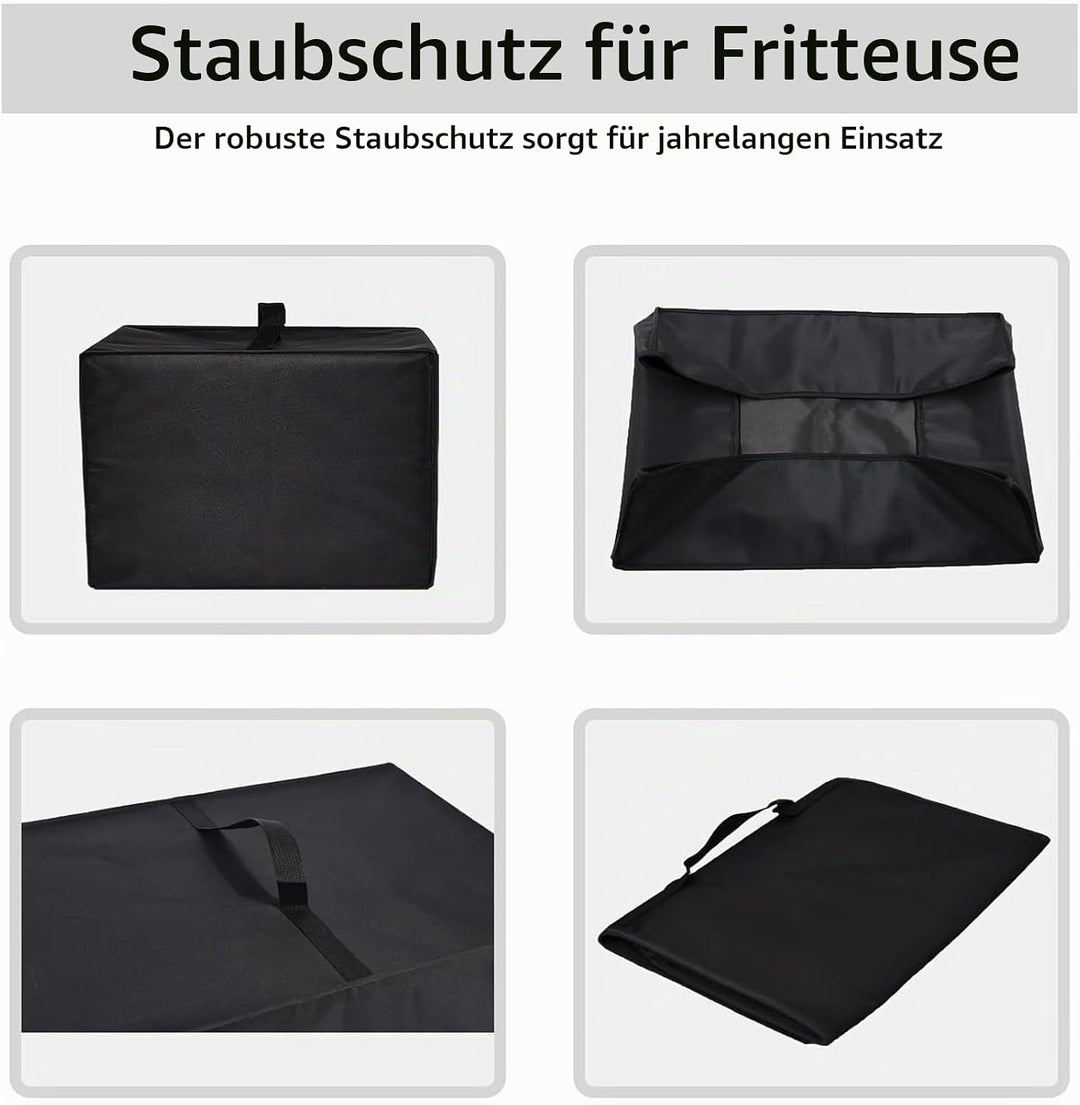 Asixxsix Fritteusen-Abdeckung, Wasserdichter Oxford-Stoff, Fritteusen-Schutzhülle, 35 X 40 X 31 Cm,