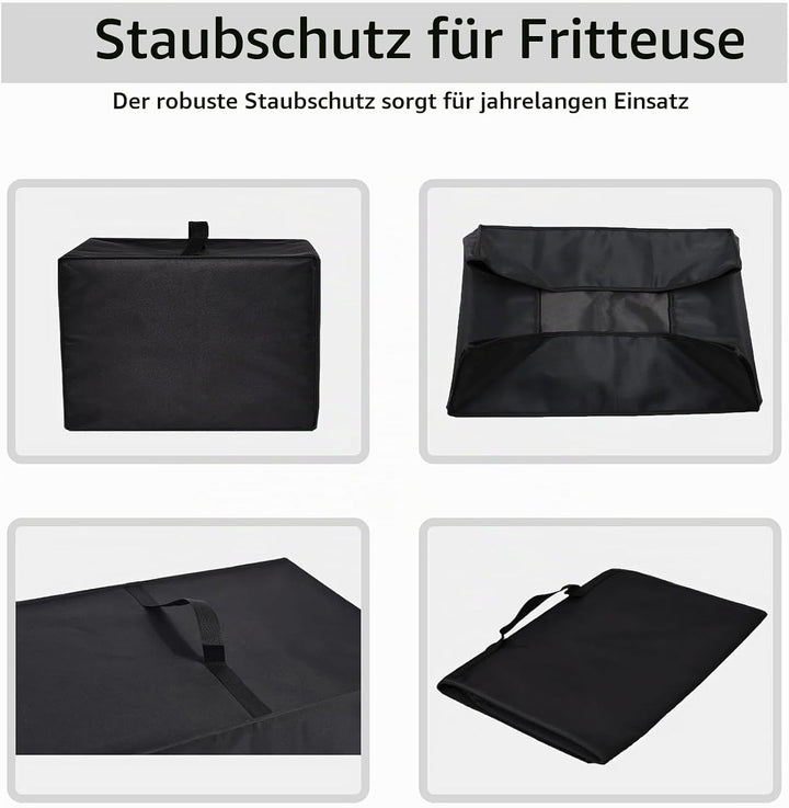 Asixxsix Fritteusen-Abdeckung, Wasserdichter Oxford-Stoff, Fritteusen-Schutzhülle, 35 X 40 X 31 Cm,