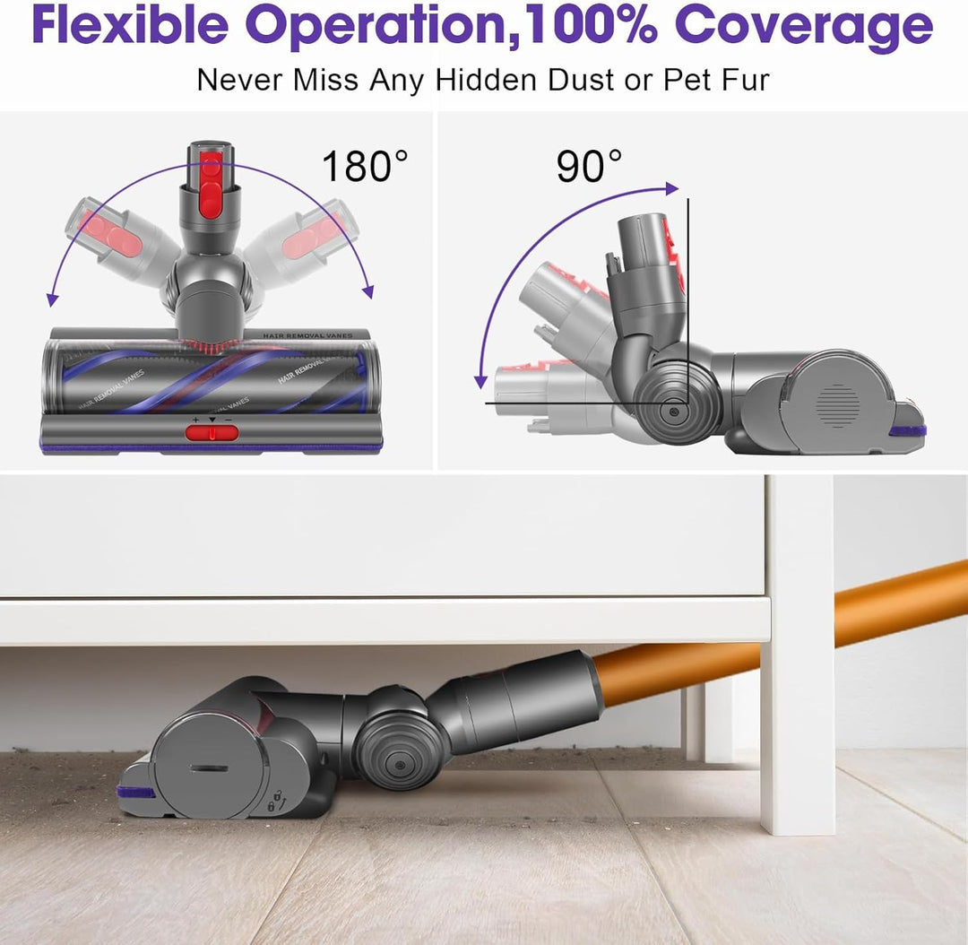 Torque Drive Bodendüse für Dyson V11 V15 V10 V8 V7 Bürste Anti-Tangle Einstellbare Saugkraft Elektri