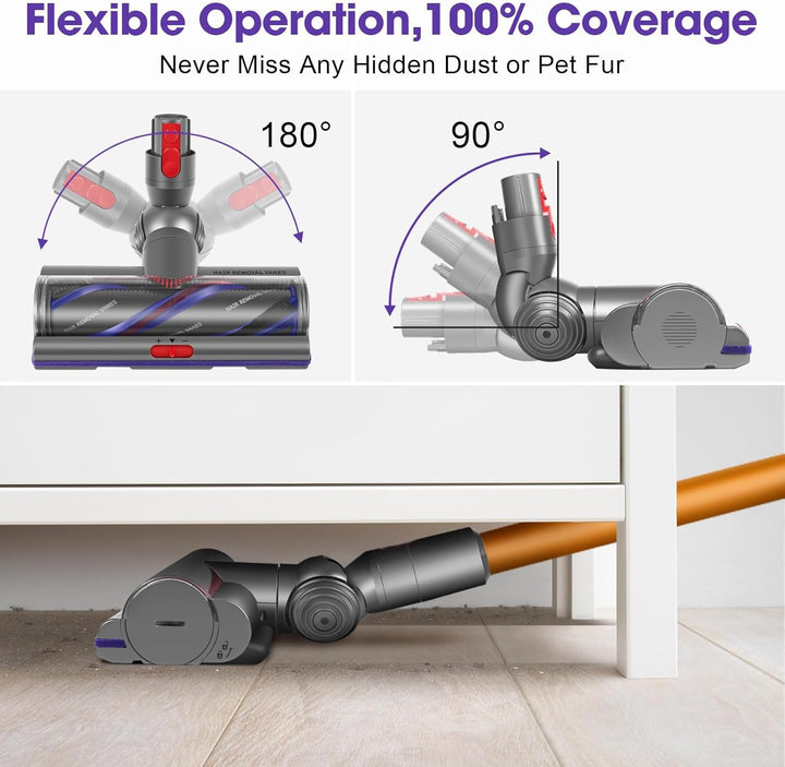 Torque Drive Bodendüse für Dyson V11 V15 V10 V8 V7 Bürste Anti-Tangle Einstellbare Saugkraft Elektri