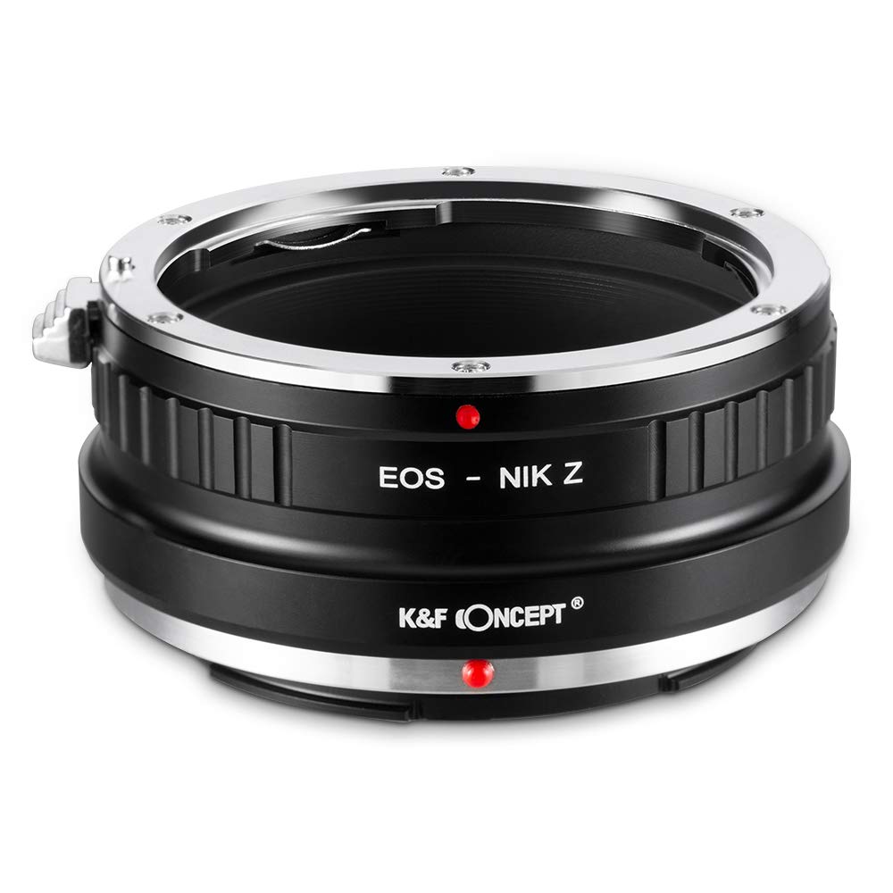 K&F Concept EOS-NIK Z Bajonettadapter Objektiv Ring für Canon EOS EF EF-S Objektiv auf Nikon Z 7 und