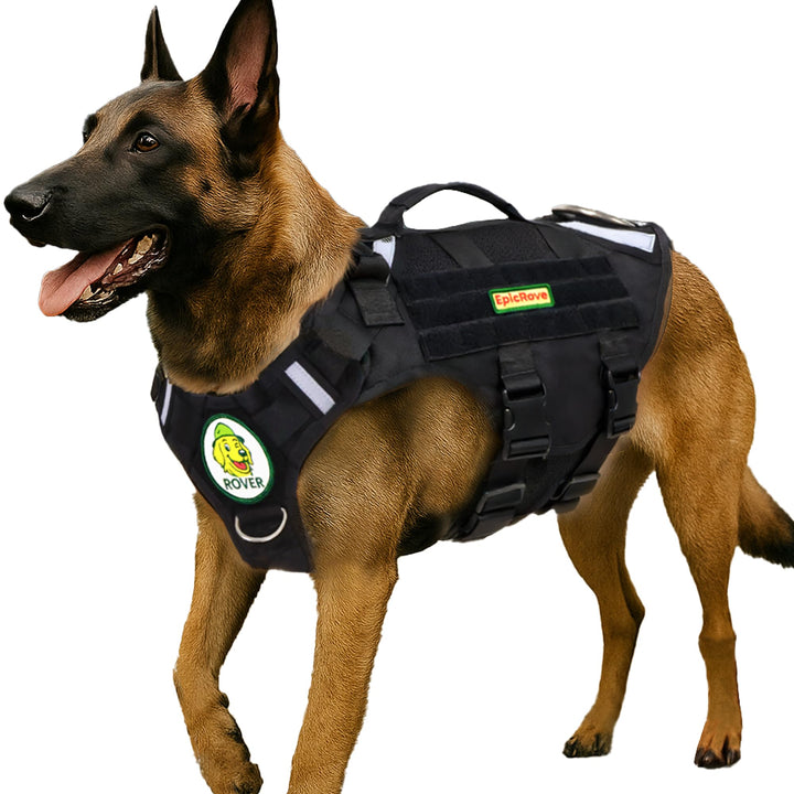 Hundegeschirr für mittelgrosse & grosse Hunde – Modell RoveVest Air, leicht & atmungsaktiv, verstell