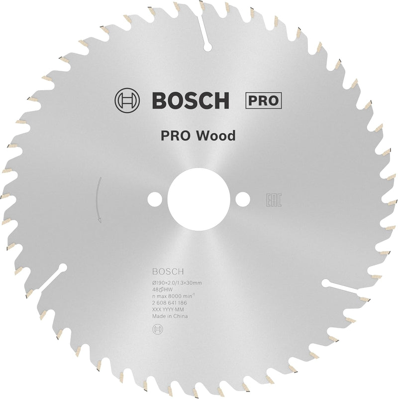 Bosch Accessories Bosch Professional Kreissägeblatt Optiline Wood (für Holz, 190 x 30 x 2,0 mm, 48 Z