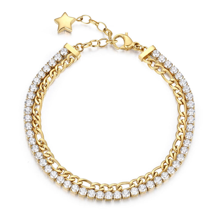 Brosway Damen-Armband mit Sternzeichen | Kollektion Desideri - BEI046, 185mm, Edelstahl Legierter St