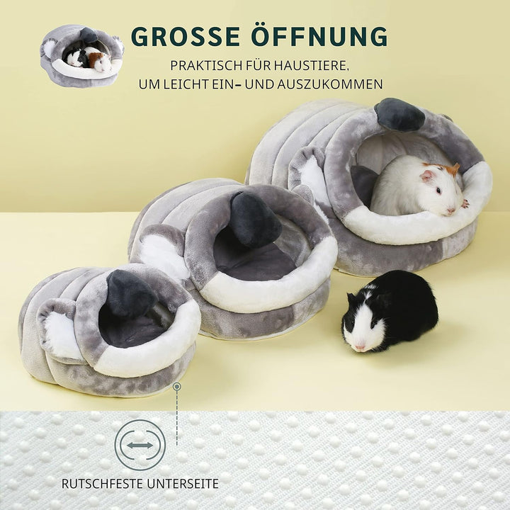JanYoo Kleintierhöhle für Chinchilla, Igel, Meerschweinchen, Käfigzubehör, Spielzeug, für Bartagame,
