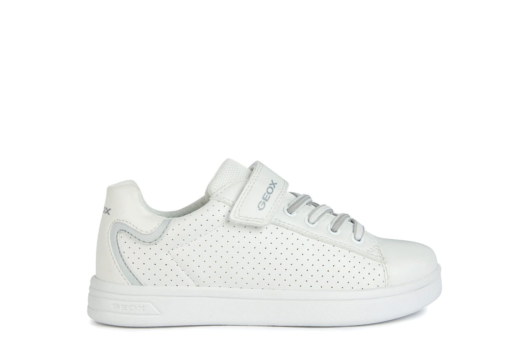 Geox Jungen J Djrock Boy Sneaker 35 EU White Lt Grey, 35 EU White Lt Grey