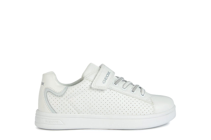 Geox Jungen J Djrock Boy Sneaker 35 EU White Lt Grey, 35 EU White Lt Grey