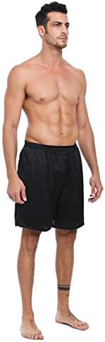 LePTON Herren Boxershorts, 100 % Maulbeerseide, super bequem