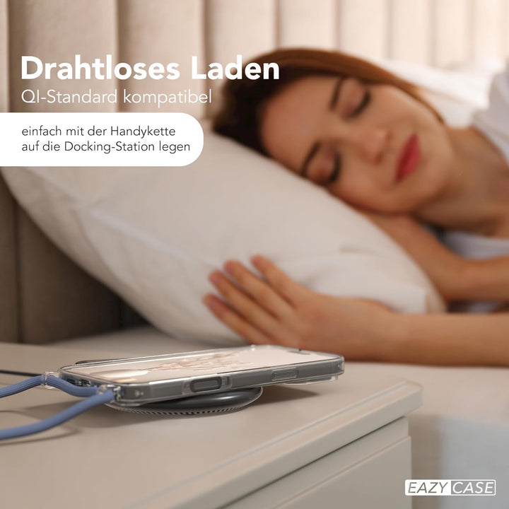 EAZY CASE - Handykette kompatibel mit iPhone 16 Pro Max Kette zum Umhängen Stossfest Handyhülle für