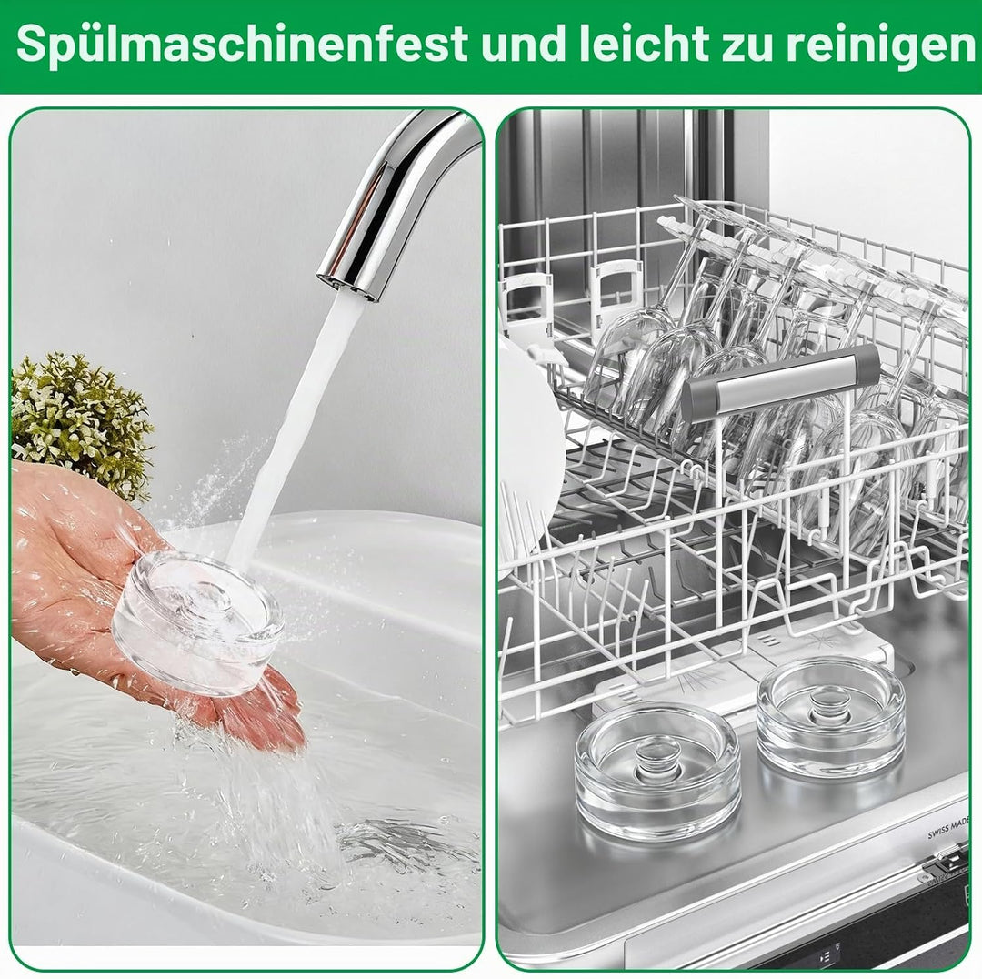4 Stück Fermentiergewichte Ø7cm, Glasgewichte zum Fermentieren, robuste Fermentationsgewichte &amp; Glas