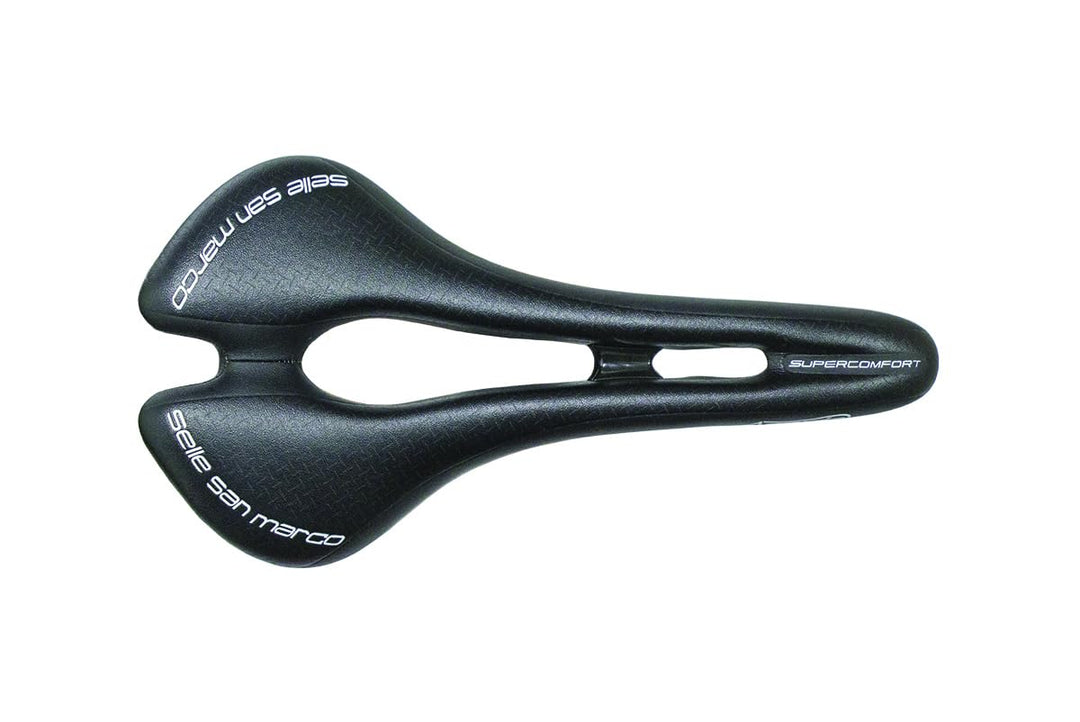 Selle San Marco Sattel ASPIDE SUPERCOMFORT Dynamic Open Fit Narrow Mangan-Streben Schwarz, Schwarz