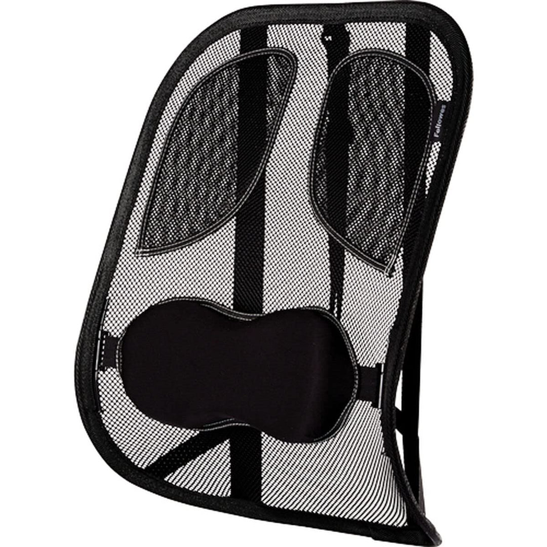 Fellowes 8029901 Netz-Rückenstütze Professional Series mit eingearbeiteten Polstern, Graphit Profess