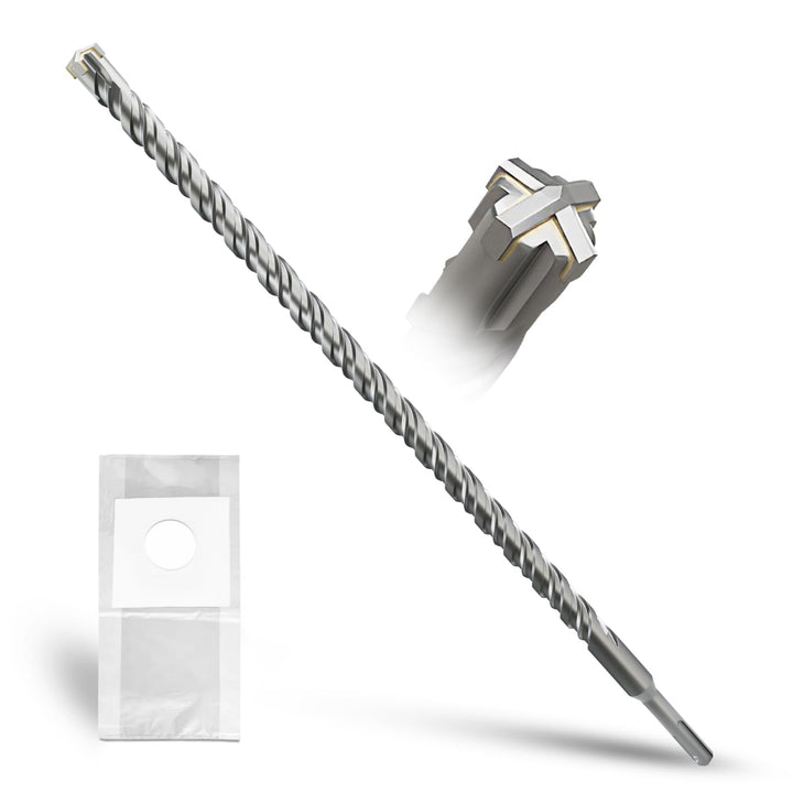 METOTY SDS Plus Bohrer 18mm×460mm，Steinbohrer,Hammerbohrer,Betonbohrer,Für Stein,Beton,Naturstein,Zi