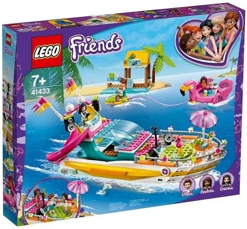 Le Bateau de Fete des Mini-Puppen Friends – Yacht – für Lego 41433 Mädchen ab 7 Jahren – Bauspiel