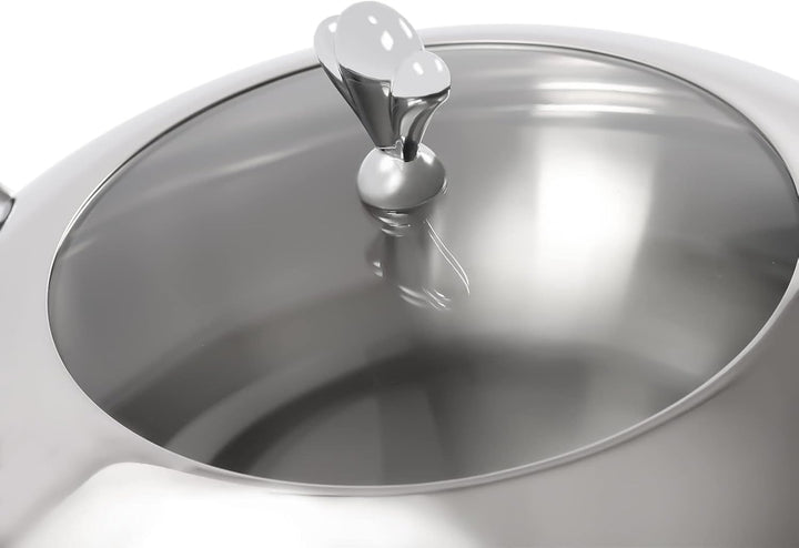 3 L Chafing Dish, Edelstahl Speisewärmer mit Deckel Kraftstoffhalter für Hotels Buffets Restaurants