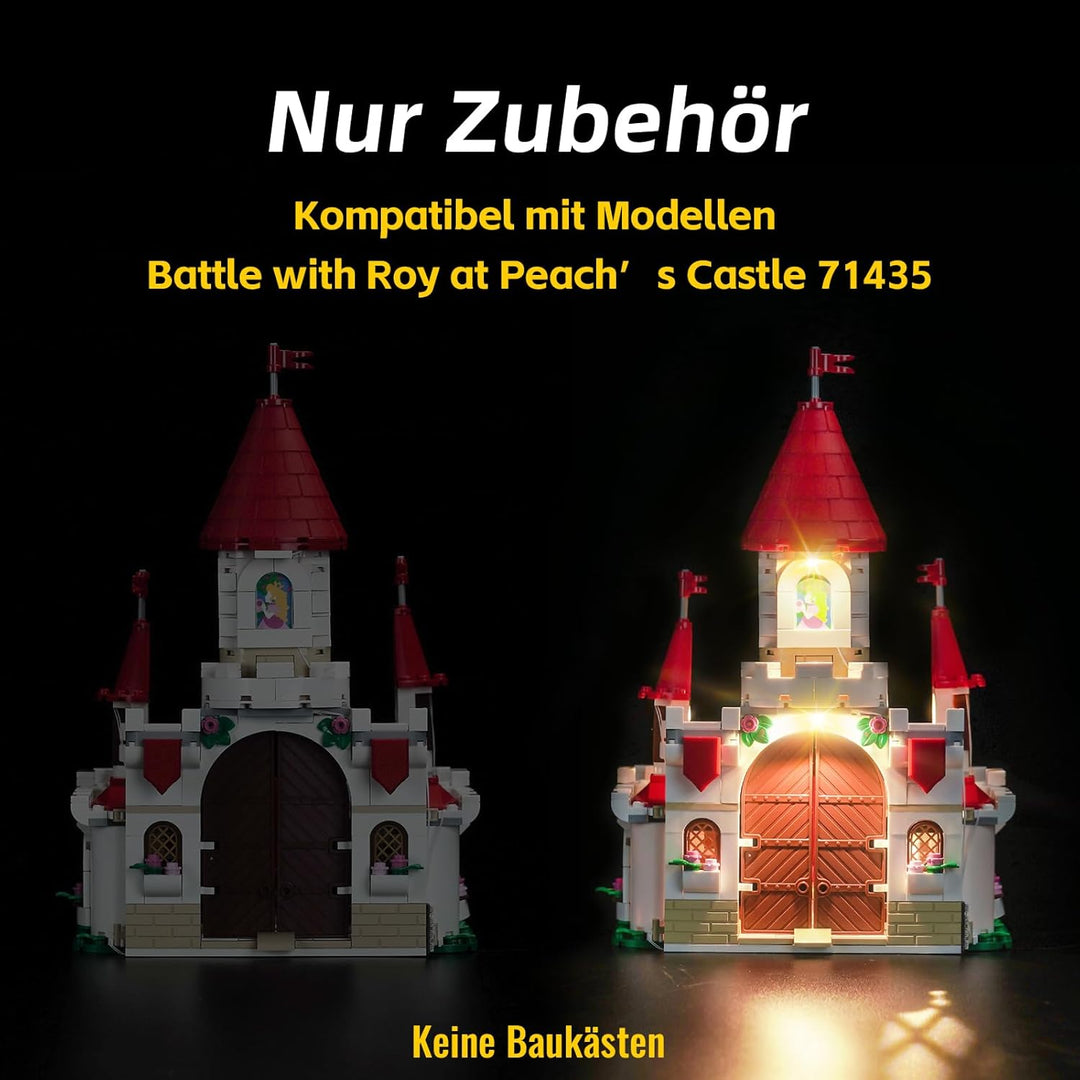 Led Licht Set Kompatibel mit Lego Battle with Roy at Peach's Castle (Kein Modell), Dekorationsbeleuc