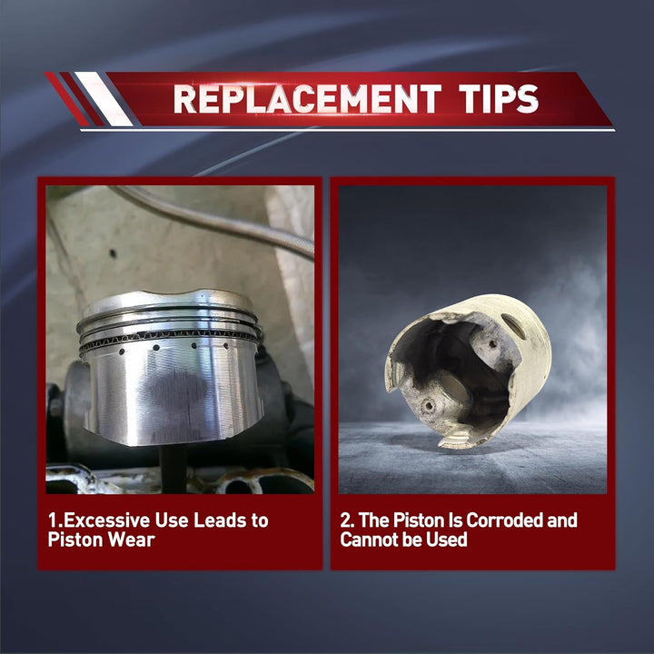 WOOSTAR 57.4mm Kolbenring Ersatz für GY6 150ccm 157QMJ Motor Sunl Chinesisch ATV Quad Go Kart Moped