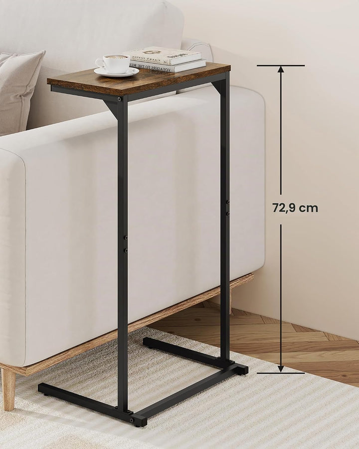TUTOTAK C-förmiger Beistelltisch, 2er-Set, Kleiner Endtisch, 28,7 Zoll hoher Couch-Sofa-Tisch, Wohnz