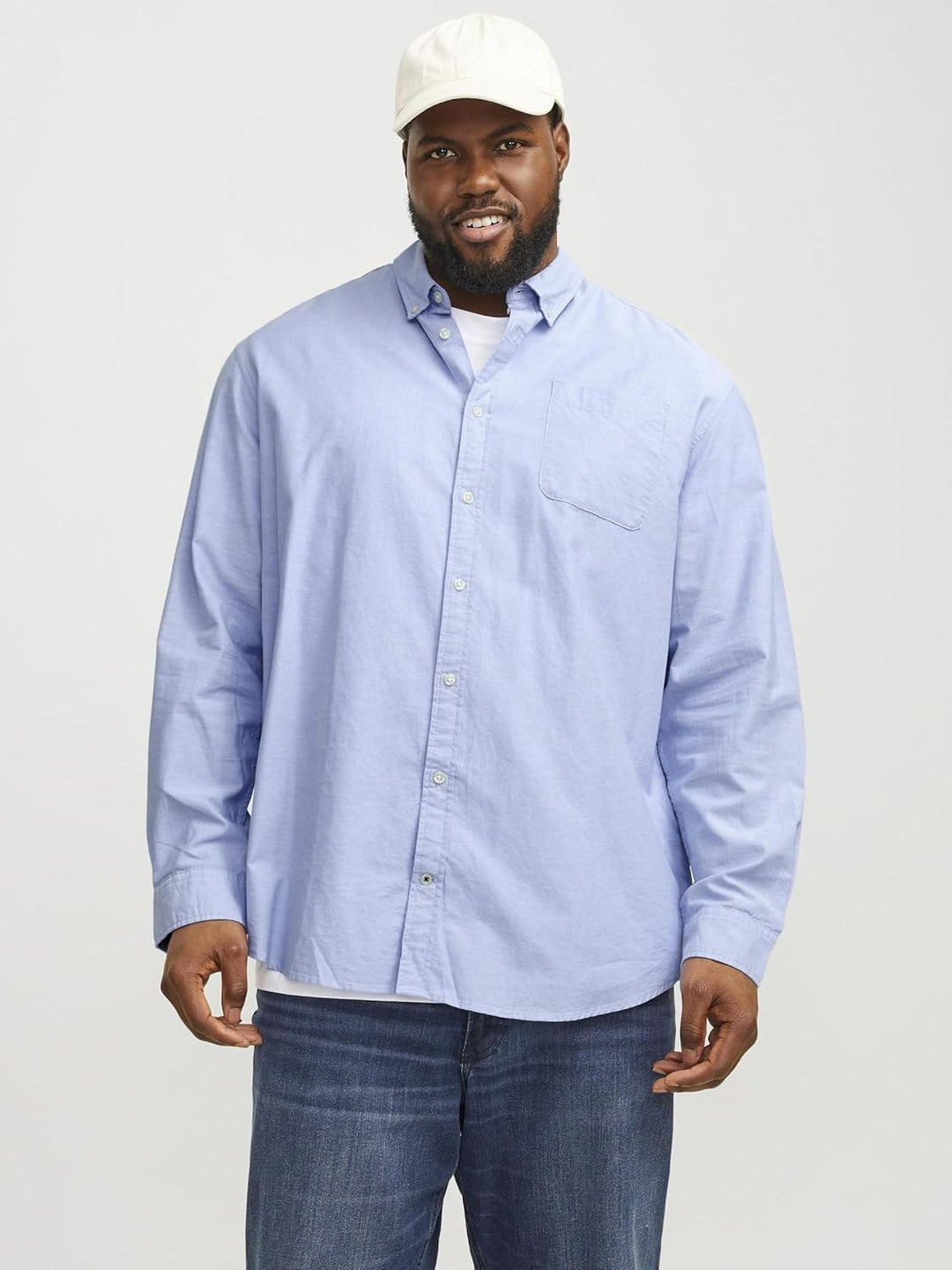 JACK & JONES Male Freizeithemd Slim Fit Freizeithemd XS Cashmere Blue, XS Cashmere Blue