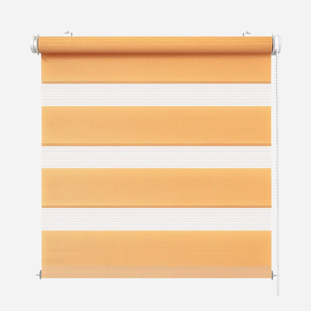 Rikmani Doppelrollo Fensterrollo ARD Duo-Rollo Klemmfixierung Zebrarollo Seitenzugrollo ohne Bohren,