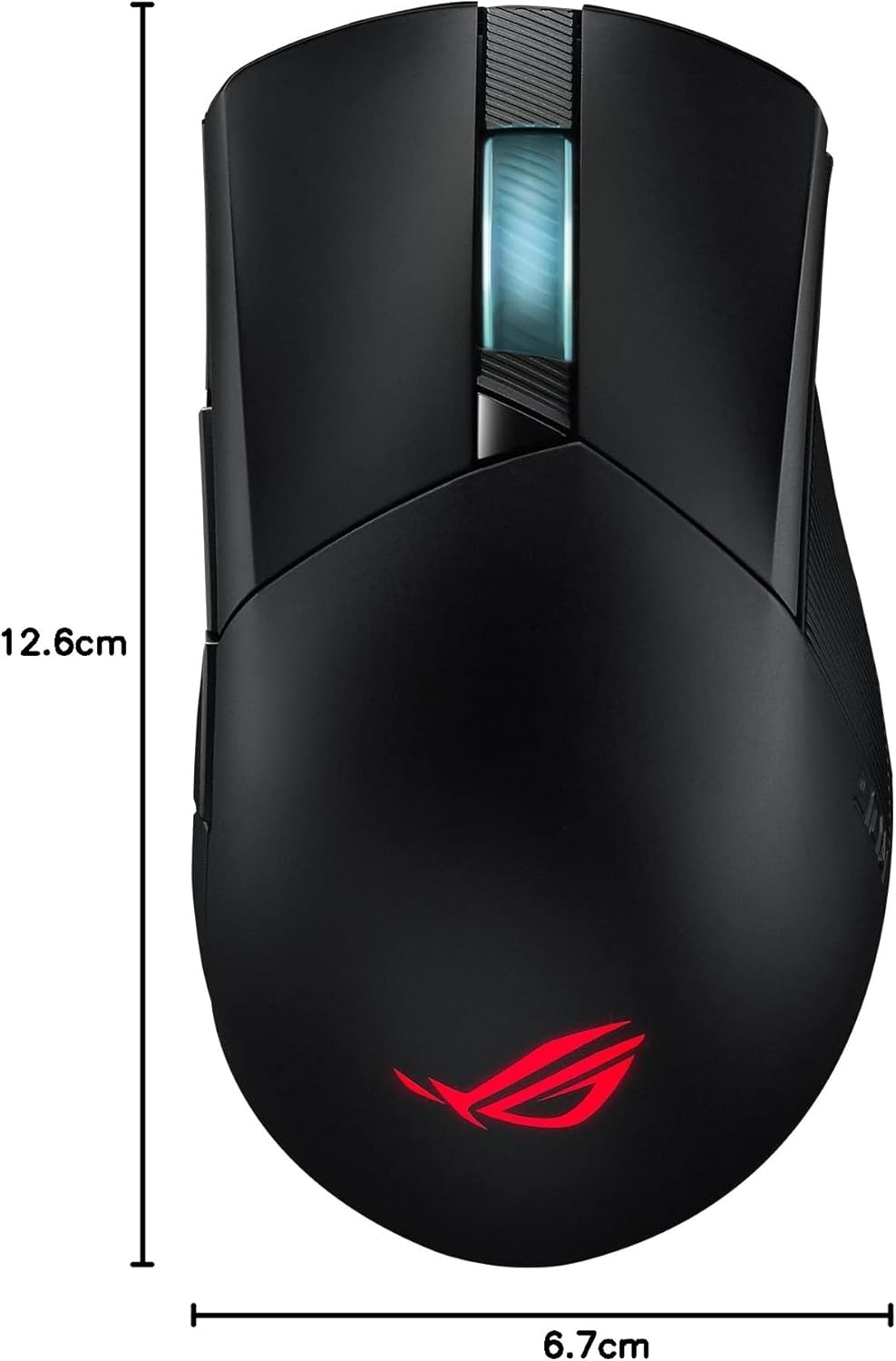 Asus ROG Gladius II Core Gaming-Maus (6200 DPI Sensor, Aura Sync Beleuchtung, Abnehmbare Schalter) s