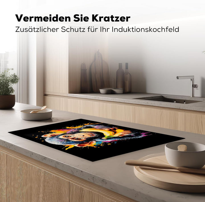 Herdabdeckplatte Einteilig 80x52 cm Küche Ceranfeld Abdeckplatte Cerankochfeld Abdeckung Induktionsk