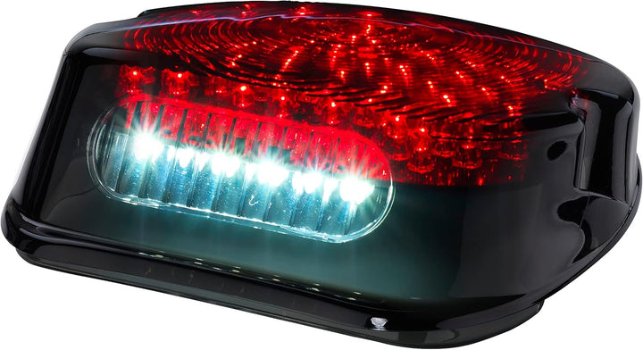 Germany Motorsports Motorrad Mini LED Rücklicht für Harley Davidson Modelle schwarz getönt e-geprüft