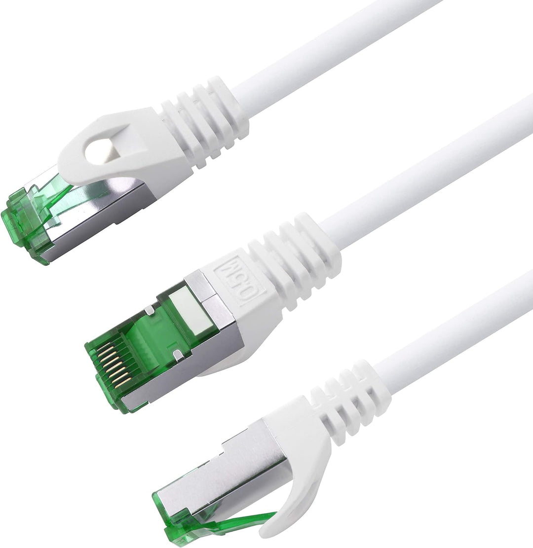 Cat7 Netzwerkkabel 5m - 10-Farben - 10 Stück - Cat 7 Ethernetkabel Lankabel Lan 10Gbits Patchkabel R