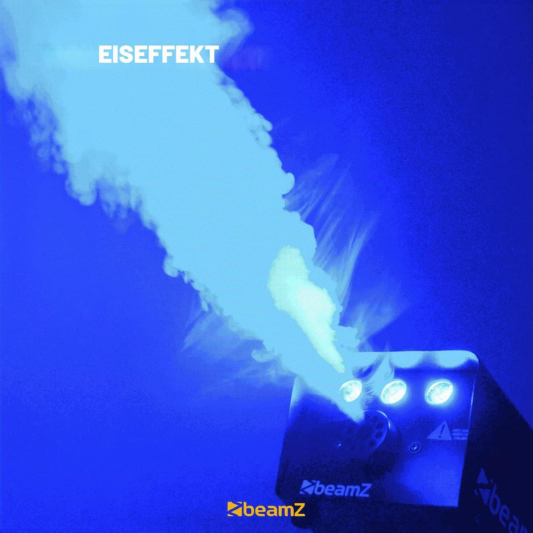 BeamZ S700-LED Ice Mini Nebelmaschine mit Lichteffekt in Blau, 700 Watt, Party Rauchmaschine, Fog Ma