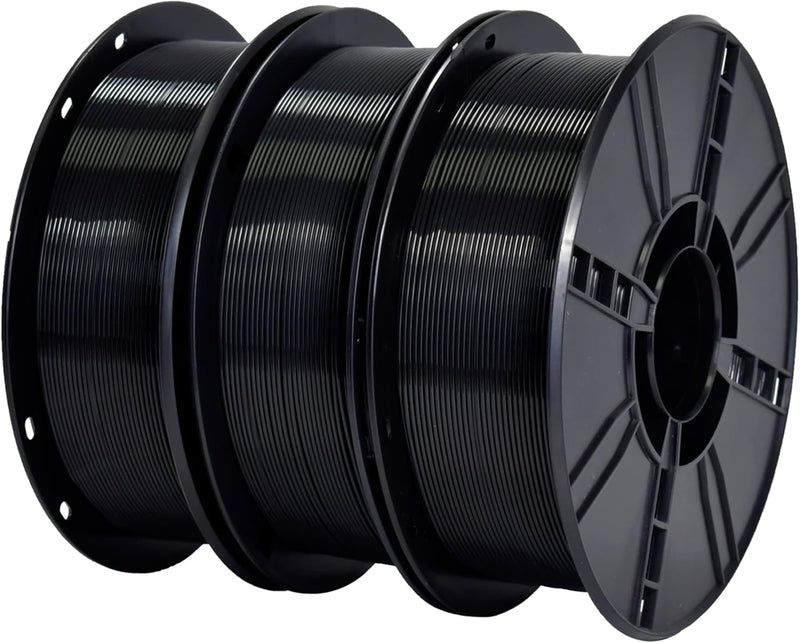 iBOSS PLA+ Filament 1.75mm Schwarz，PLA Plus 3D Druck Filament 3kg Reel PLA+ Filament Tolerance Accur