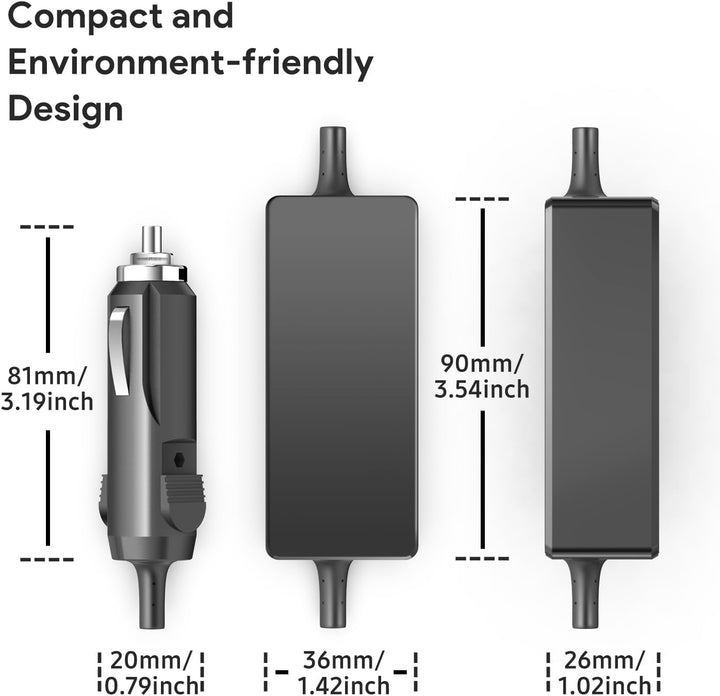 KFD DC 12V-24V Adapter KFZ Netzteil Auto Ladekabel Ladegerät für Sony Robuster und tragbarer kabello