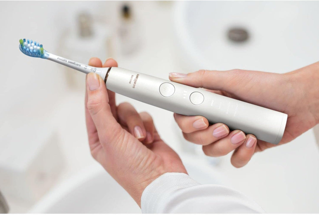 Philips Sonicare Diamond Clean 9000 Zahnbürste Rose Gold Elektrische Zahnbürste Weis 1 stück (1er Pa