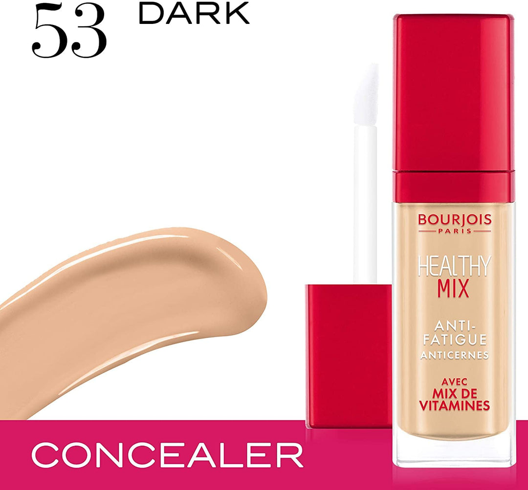 3x Bourjois Healthy Mix Anti Fatigue Concealer - 53 Fonce Dark