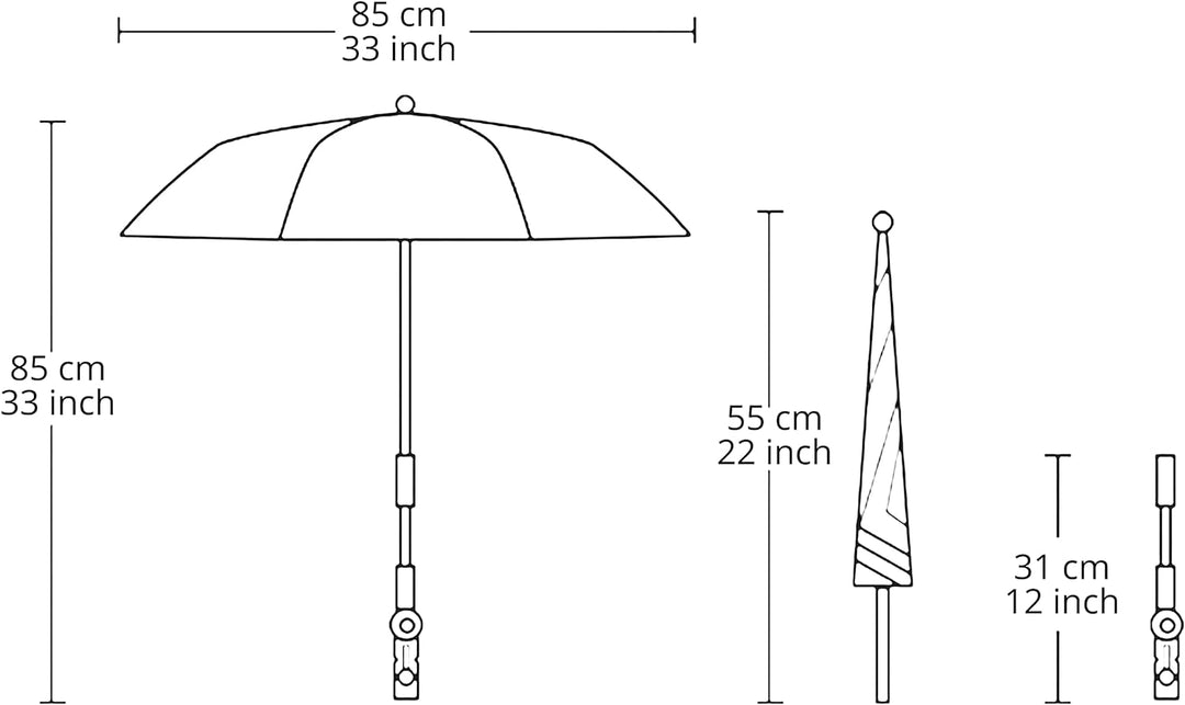 Stativschirm, blockiert Regen/Sonnenlicht für Fotografieren/Filmen im Freien oder Schattierung für F