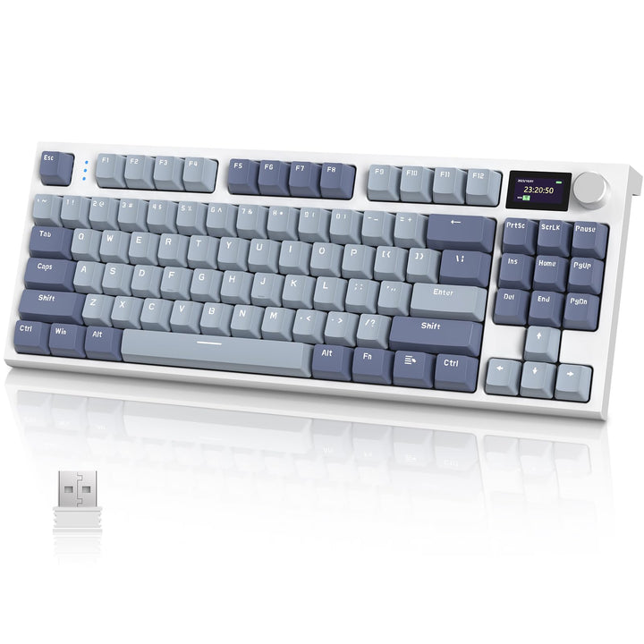 VGN GAMEPOWER RK86 Mechanische Gaming Tastatur Kabellos 75% Prozent TKL, 2,4G Wireless/Bluetooth/USB