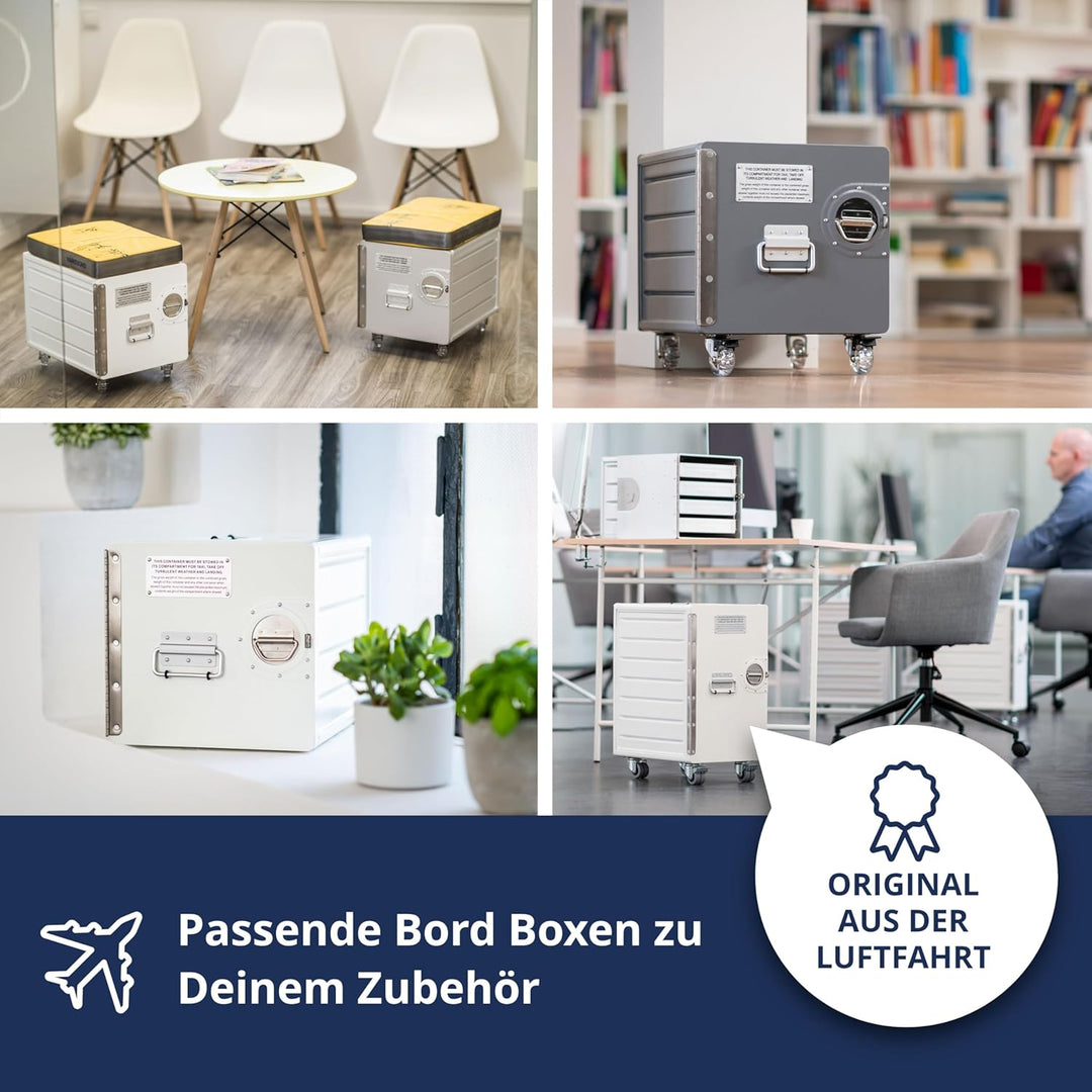 Ausstattungspaket für Bord Boxen, 4 Einschübe, KSSU-Norm Aluminium KSSU, Aluminium KSSU