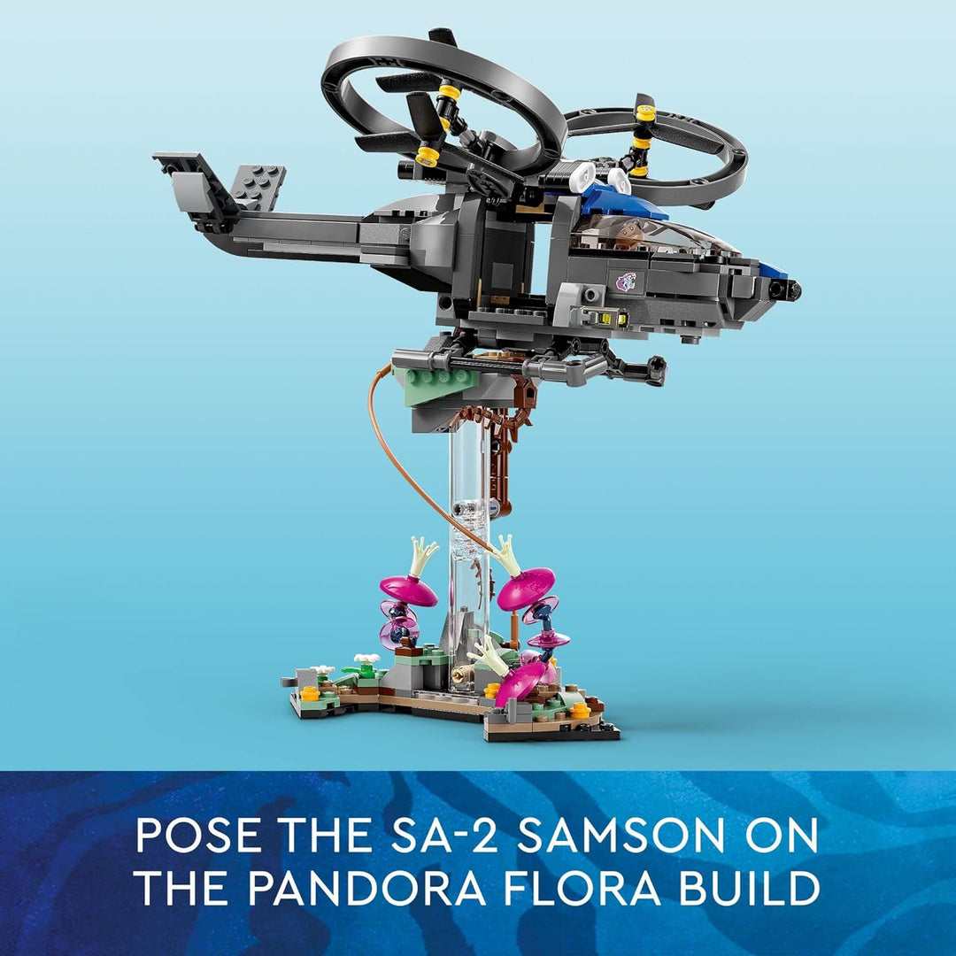 Lego 75573 Avatar Schwebende Berge: Site 26 und RDA Samson, baubares Helikopter-Spielzeug für Kinder