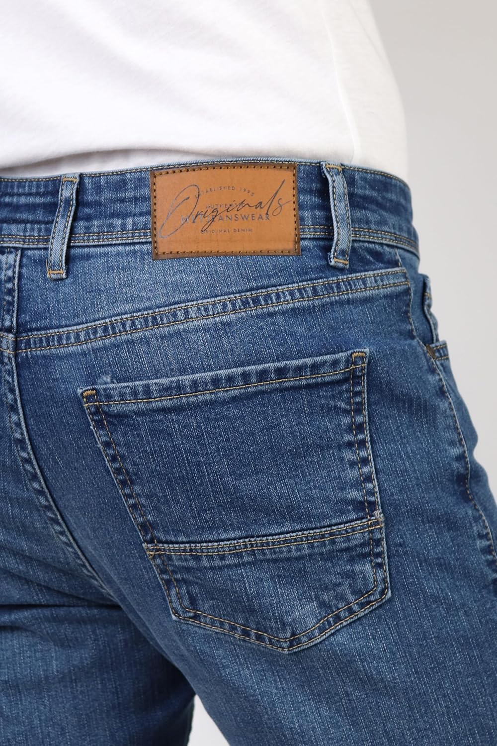 HALAT'S Herren Jeans Slim Fit - Baumwolle Jeanshose Stretch für Herren mit Schlanke Elastizität 30W