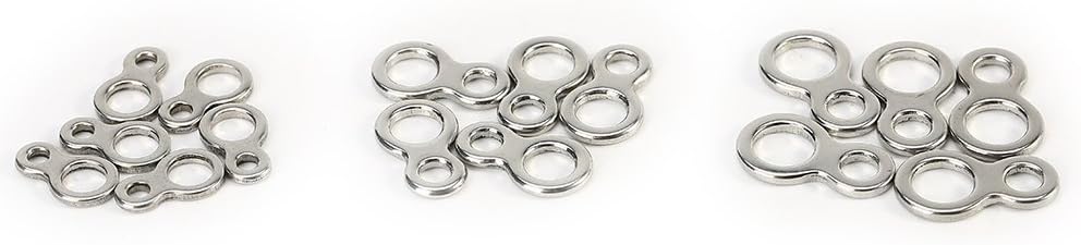 Demeras Angeln Split Rings Angeln Abbildung 8 Ringe 60 St¨¹ck Edelstahl Solid Fishing Abbildung 8 Ji
